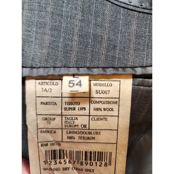 Firado Rome Italy Wool Suit Jacket 54L US Blazer Sport Coat Super 130s Italian - Picture 4 of 16